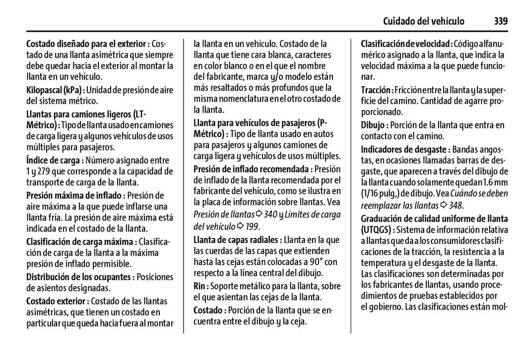 Catálogo de Chevrolet Corvette Stingray Manual del propietario 22 de enero al 31 de diciembre 2025 - Pagina 340