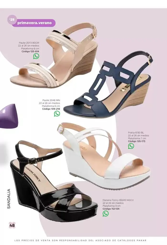 Catálogo de Pakar Sandalia 31 de enero al 31 de mayo 2025 - Pagina 48