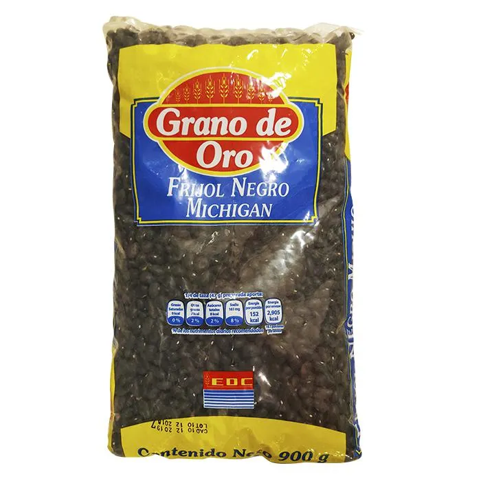 FRIJOL NEGRO GRANO DE ORO 900 GR.