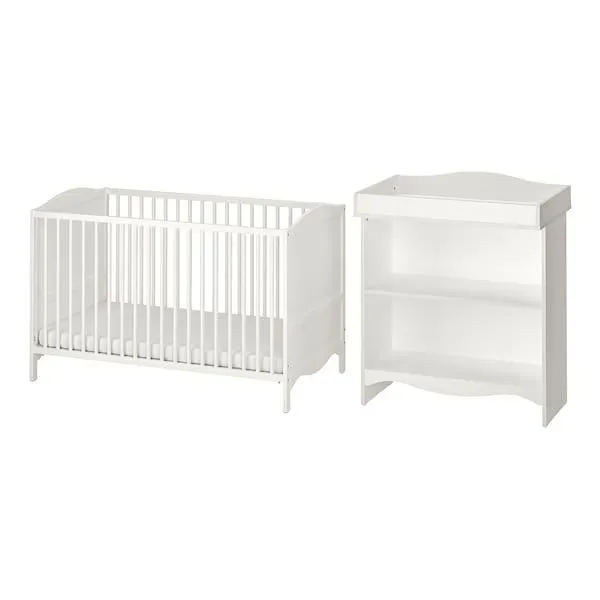 Juego de muebles para niño, 2pzs, blanco,