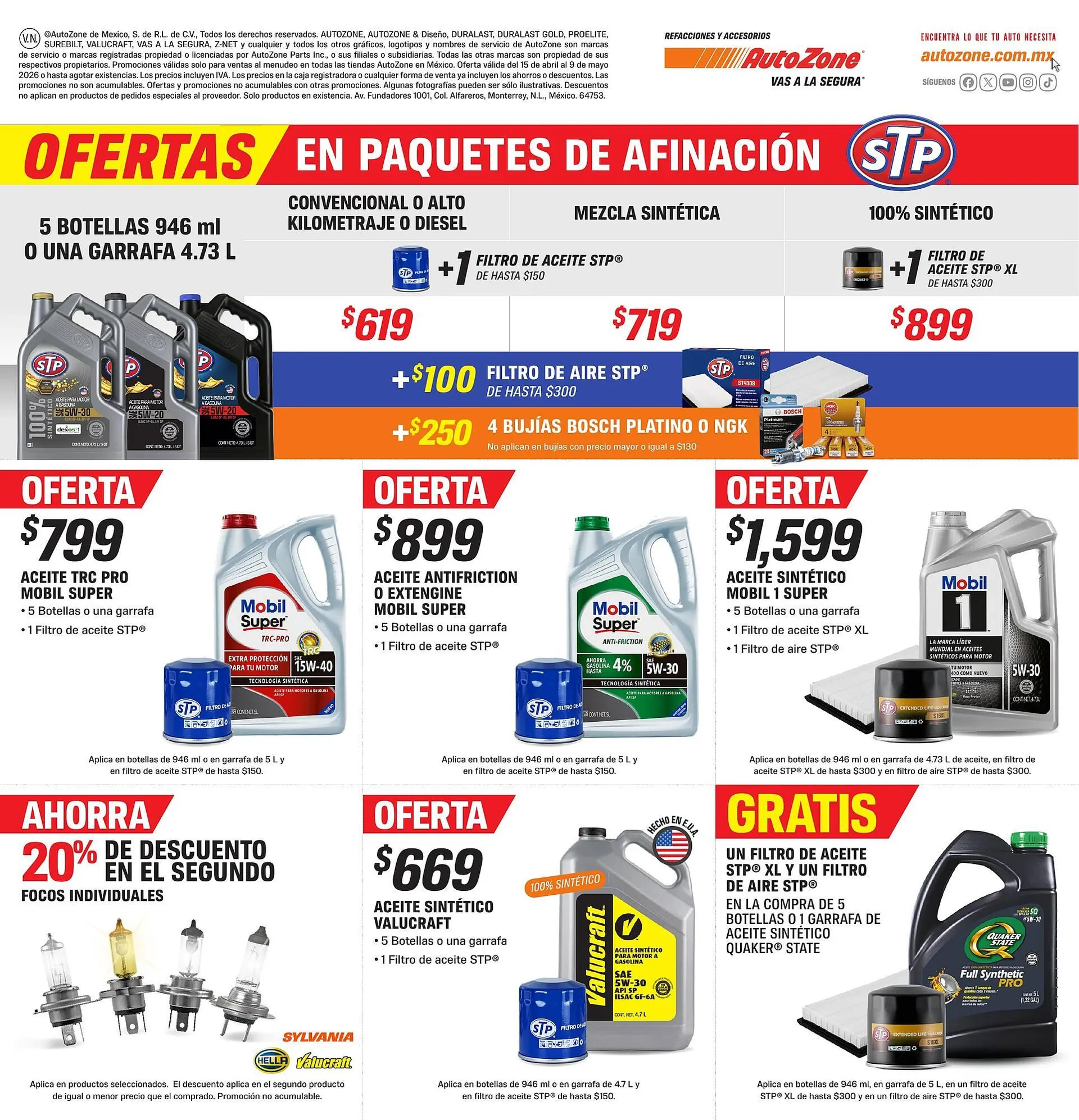 Catálogo de Catálogo AutoZone 15 de abril al 9 de mayo 2026 - Pagina 3