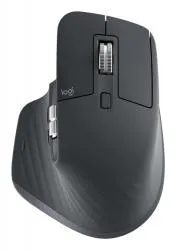 Mouse Ergonómico Logitech MX Master 3S, Inalámbrico, Óptico, 8.000DPI, USB-C, Negro