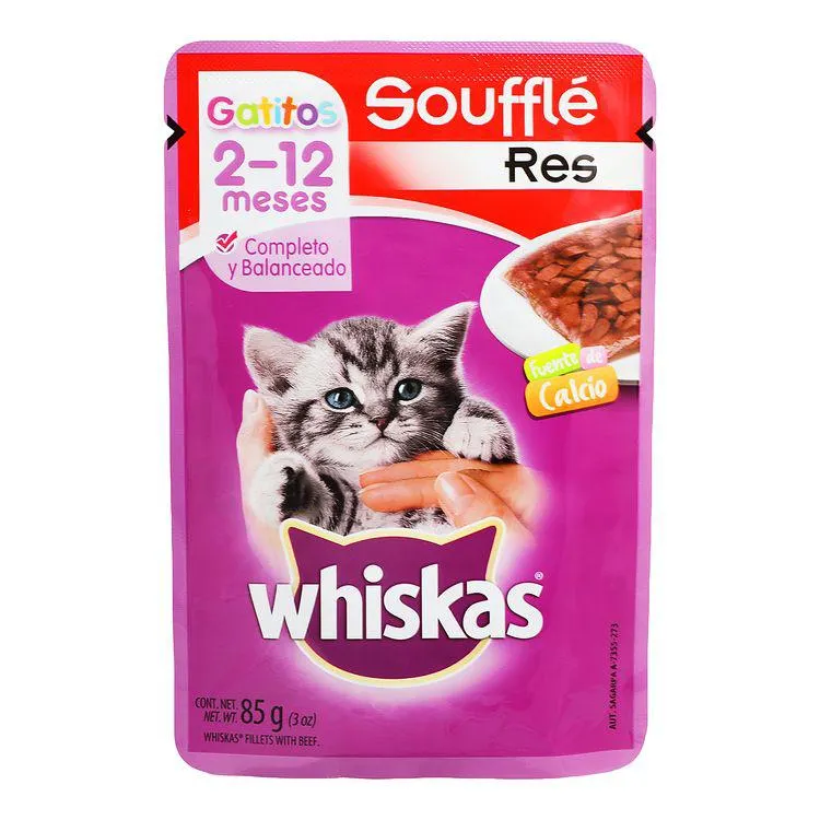 Alimento Whiskas Pouch 85 Grs Souf Res - Whiskas - 1 pieza