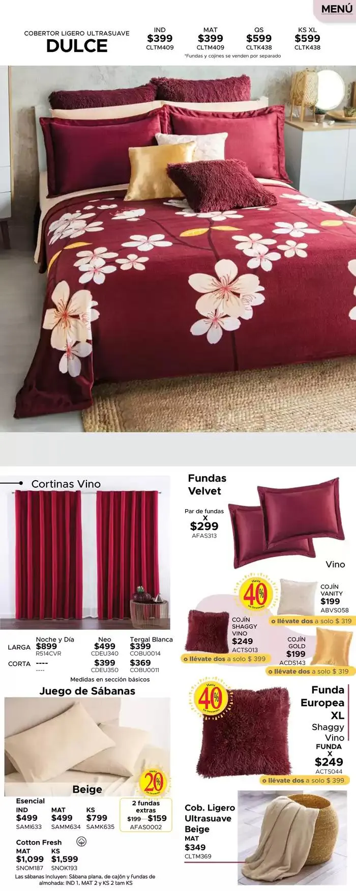 Catálogo de Ofertas Colchas Concord 4 de marzo al 31 de marzo 2025 - Pagina 403