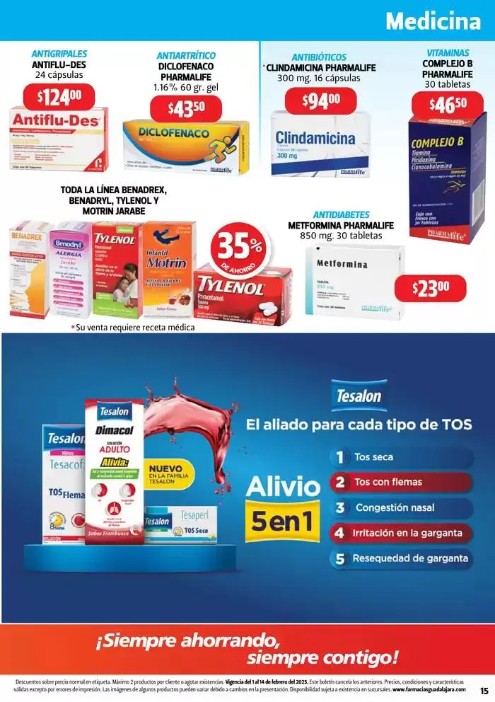 Catálogo de Ofertas principales para ahorradores 3 de febrero al 14 de febrero 2025 - Pagina 15