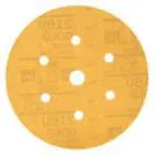 Disco para Lijado de Gancho-y-Aro, Diámetro 6", Recubierto, Grano 220, Grado Fino, Material Abrasivo Óxido de Aluminio