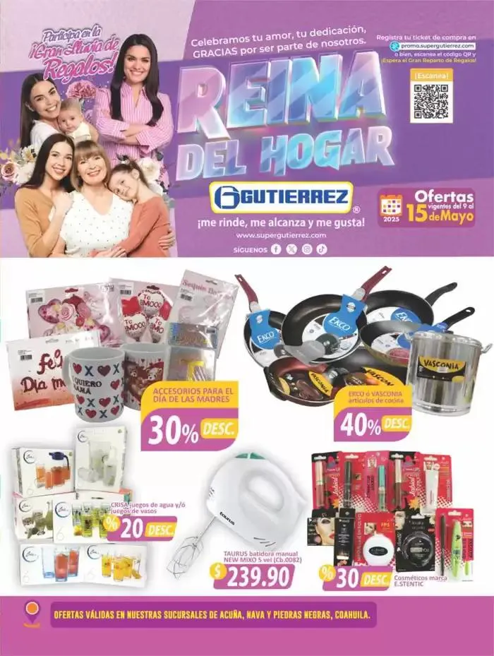 Catálogo de Volante Super Gutierrez 9 de mayo al 15 de mayo 2025 - Pagina 1