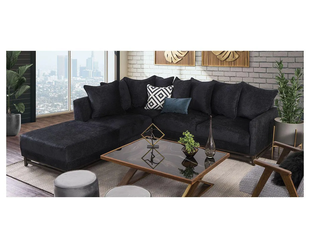 Sala Modular Izquierda Adelei Negro