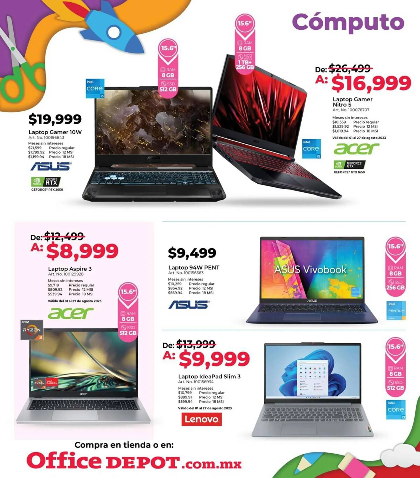 Catálogo de Catálogo Office Depot 1 de agosto al 31 de agosto 2023 - Pagina 17