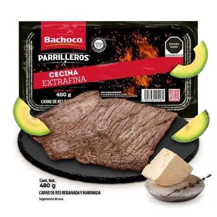 Cecina Extrafina de Res Parrilleros Bachoco 480 g