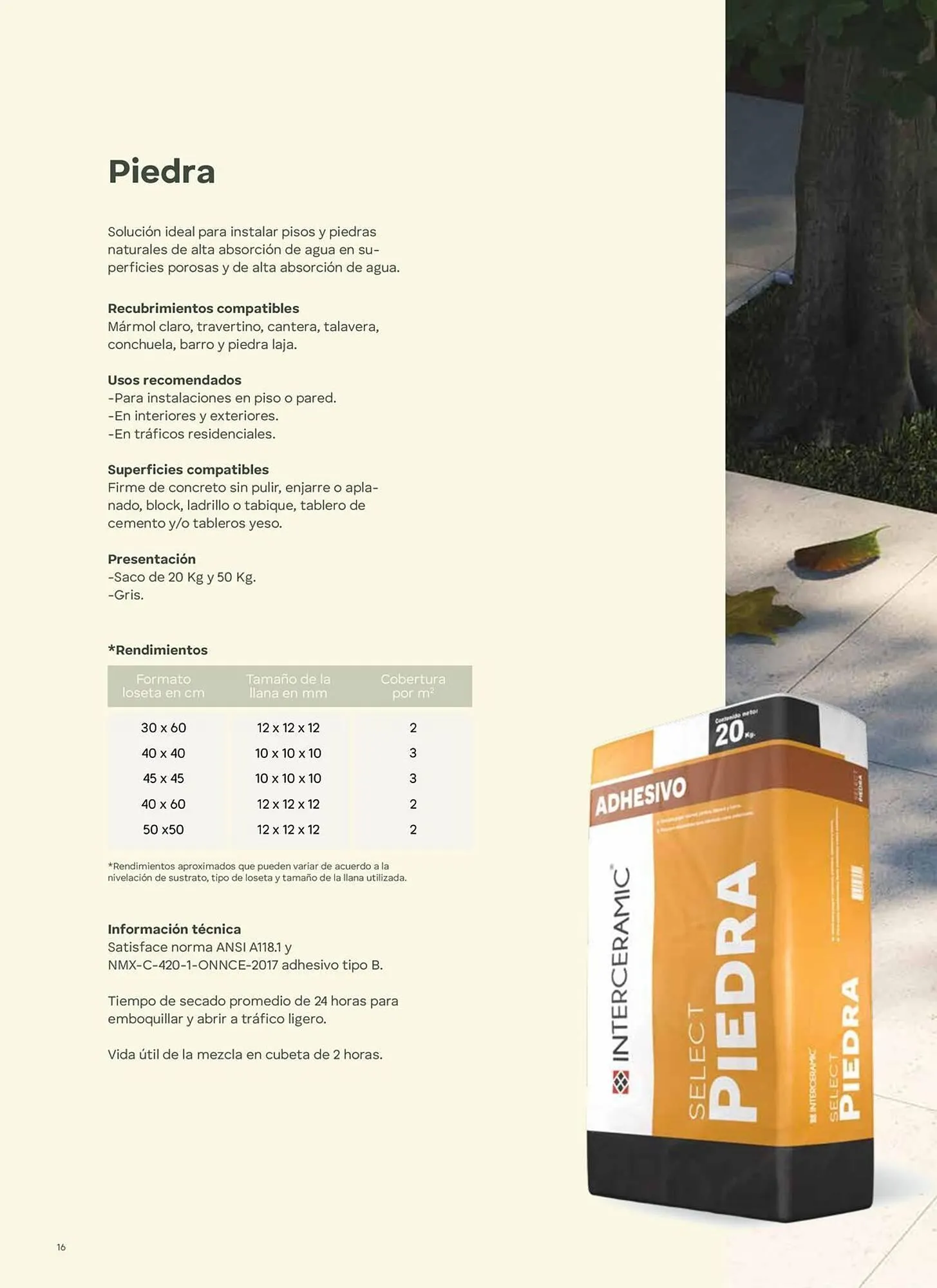 Catálogo de Catálogo Interceramic 3 de octubre al 3 de octubre 2026 - Pagina 16