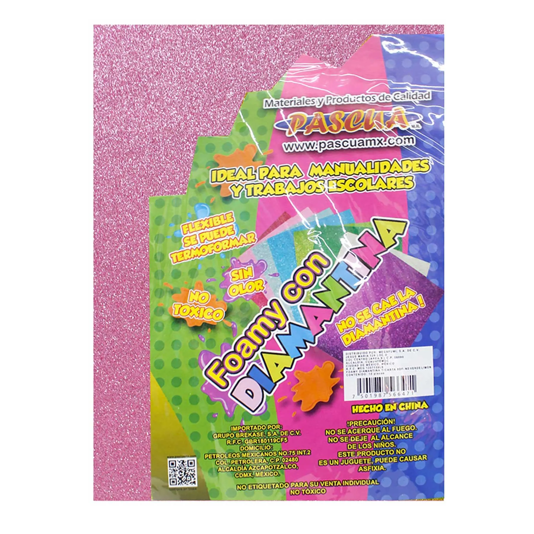 Foamy con Diamantina Pascua Carta C/10 Iris