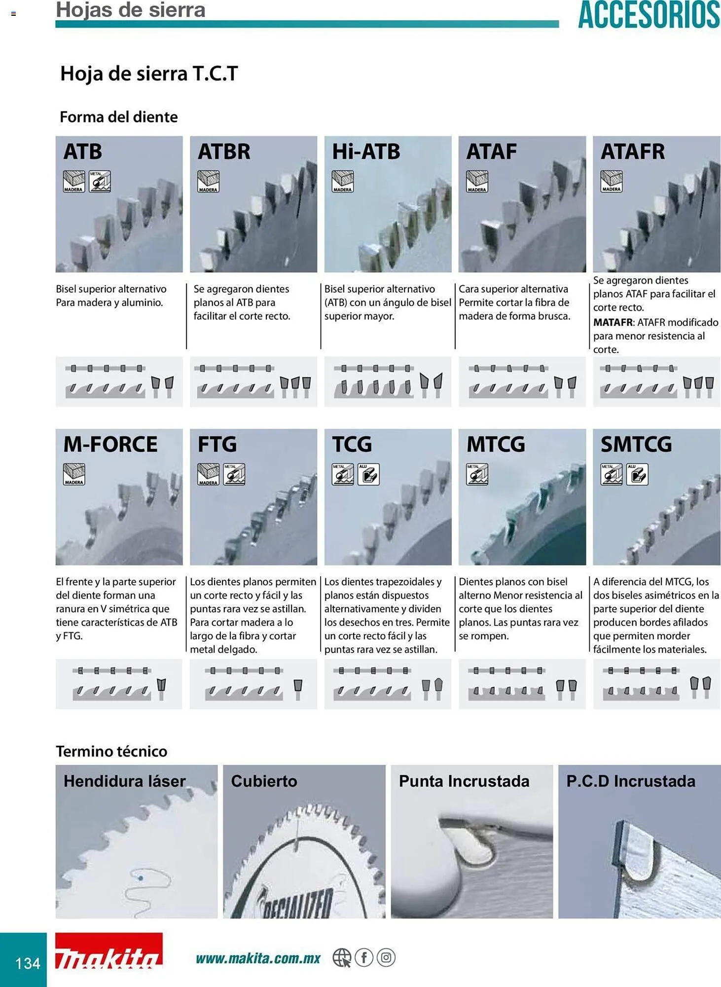 Catálogo de Catálogo Makita 8 de julio al 31 de diciembre 2025 - Pagina 134