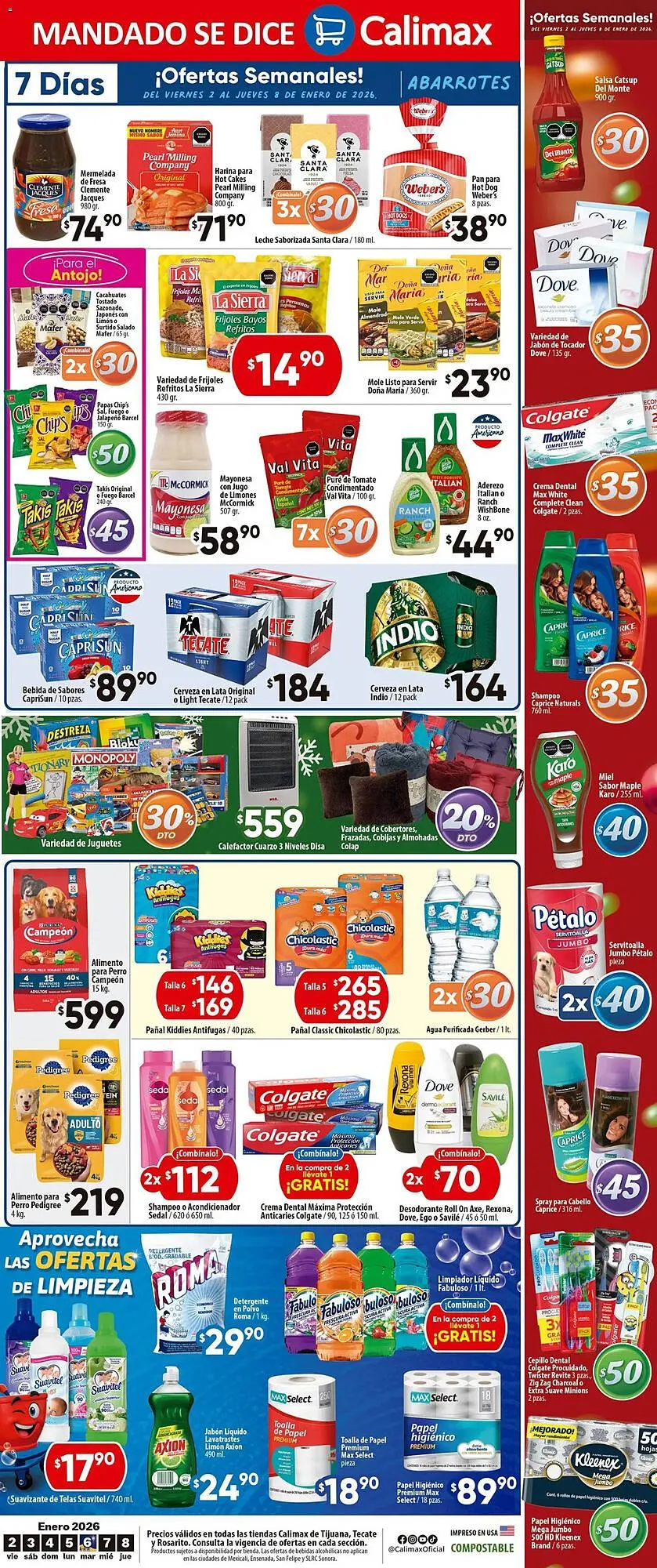 Catálogo de Folleto Calimax 2 de enero al 8 de enero 2026 - Pagina 4