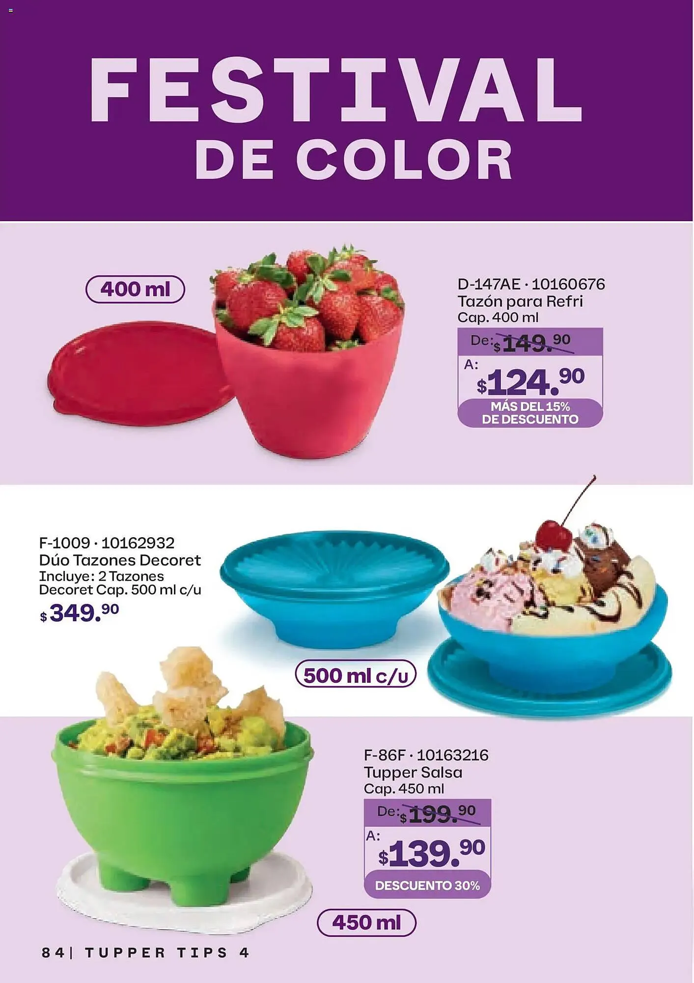 Catálogo de Catálogo Tupperware 23 de marzo al 20 de abril 2026 - Pagina 84