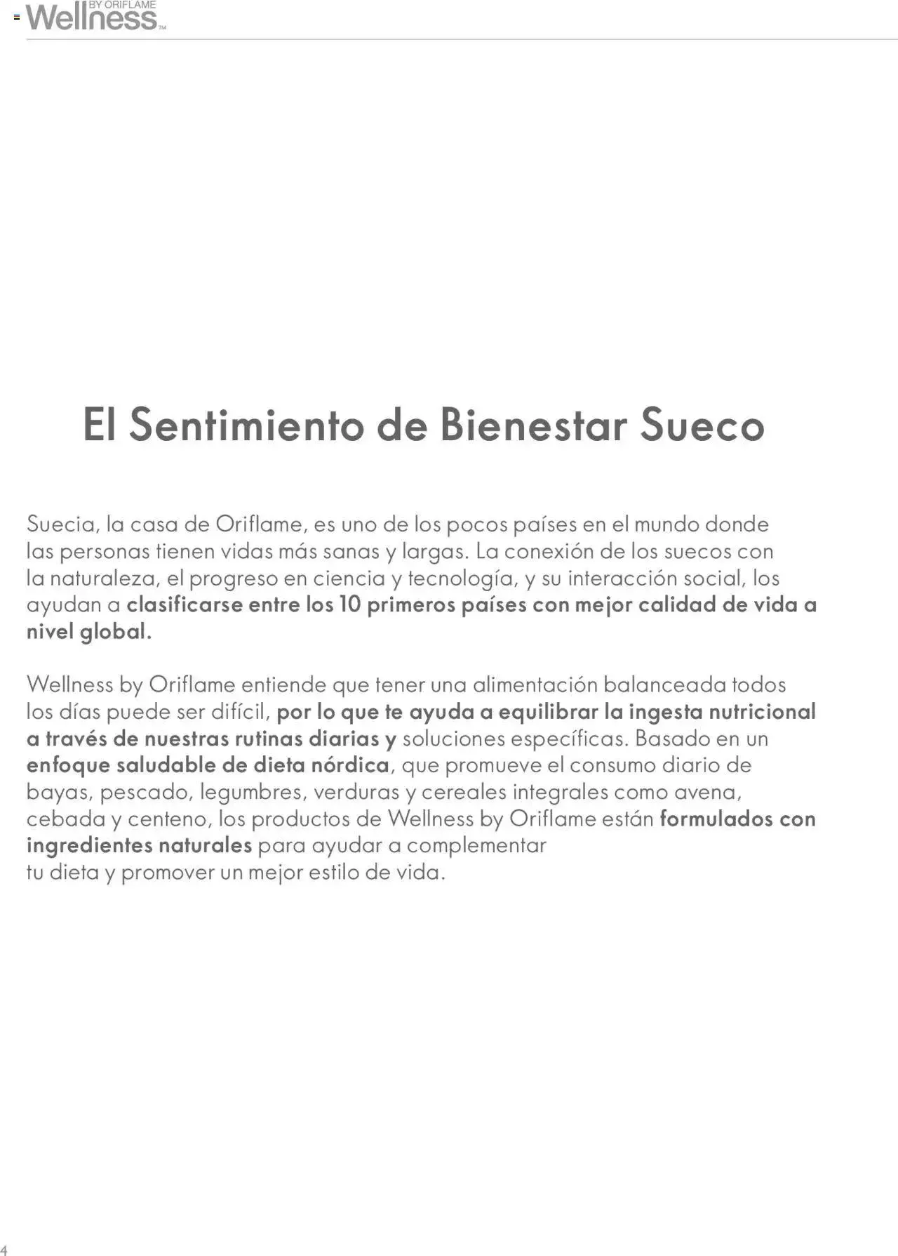 Catálogo de Oriflame - Guía de Producto Wellness 10 de noviembre al 31 de diciembre 2024 - Pagina 4