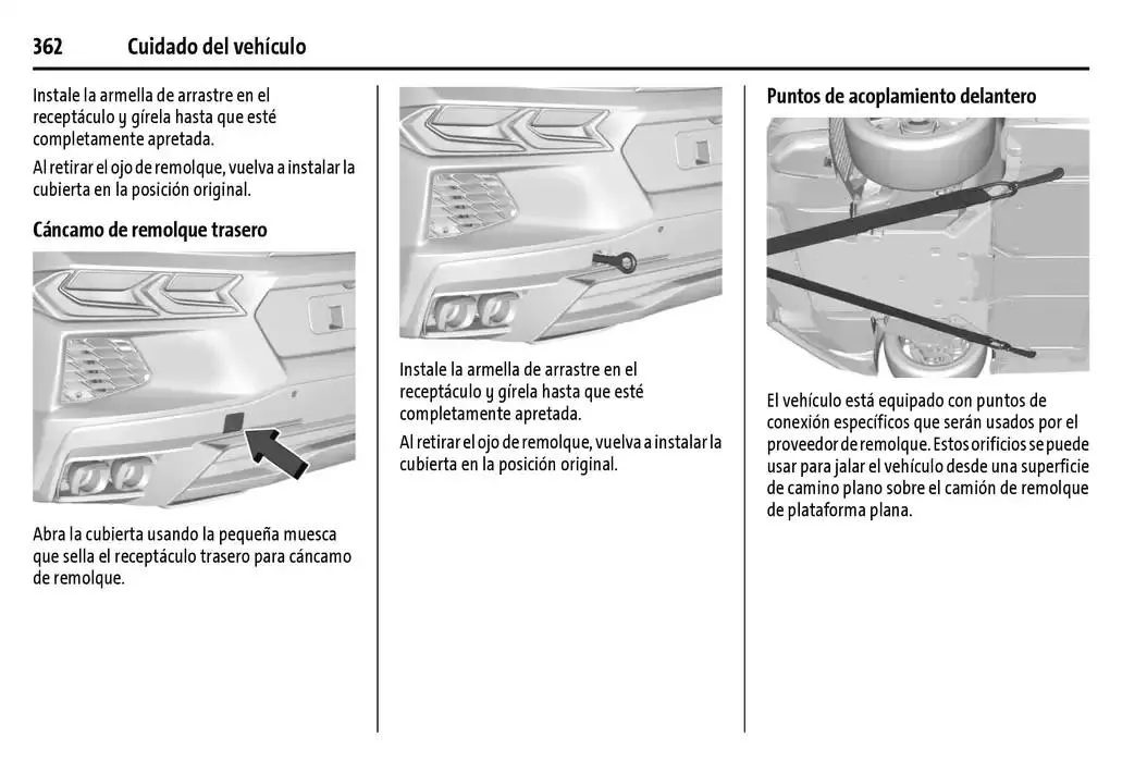 Catálogo de Chevrolet Corvette Stingray Manual del propietario 22 de enero al 31 de diciembre 2025 - Pagina 363
