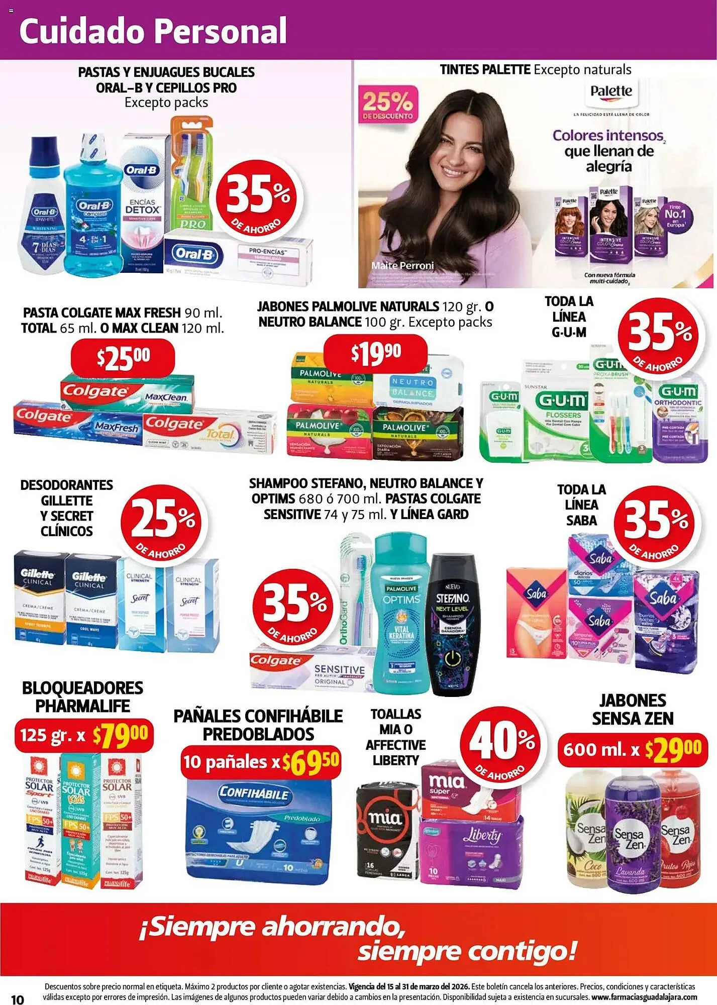 Catálogo de Folleto Farmacias Guadalajara 15 de marzo al 31 de marzo 2026 - Pagina 10