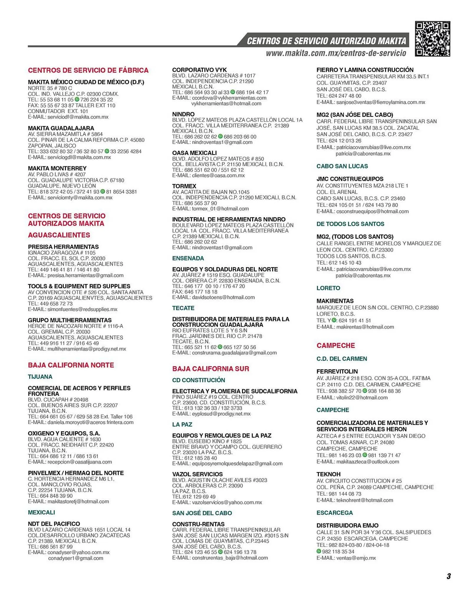 Catálogo de Catálogo Makita 12 de enero al 31 de diciembre 2026 - Pagina 3
