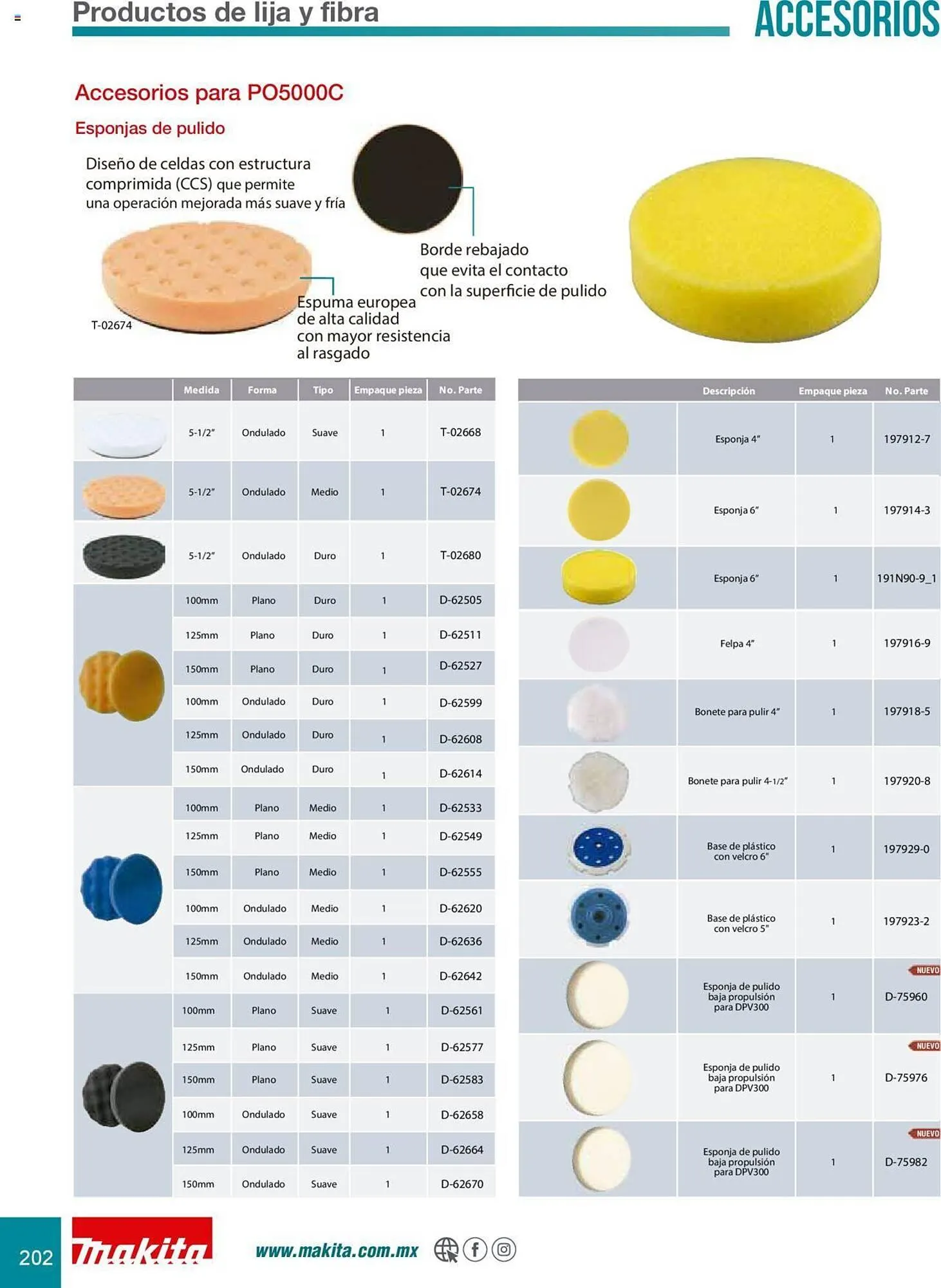 Catálogo de Catálogo Makita 8 de julio al 31 de diciembre 2025 - Pagina 202