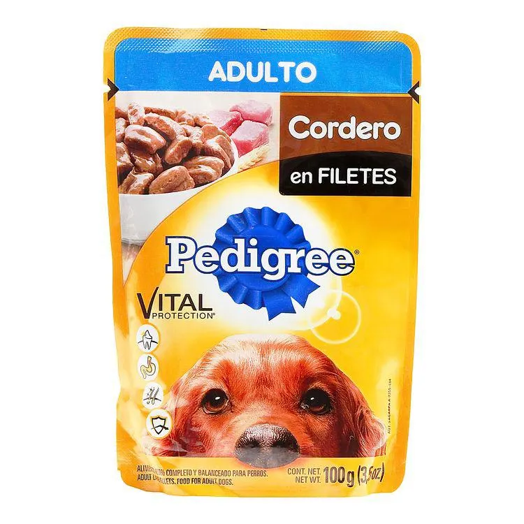 Alimento Pedigree Pouch 100 Grs Cordero - Pedigree - 1 pieza