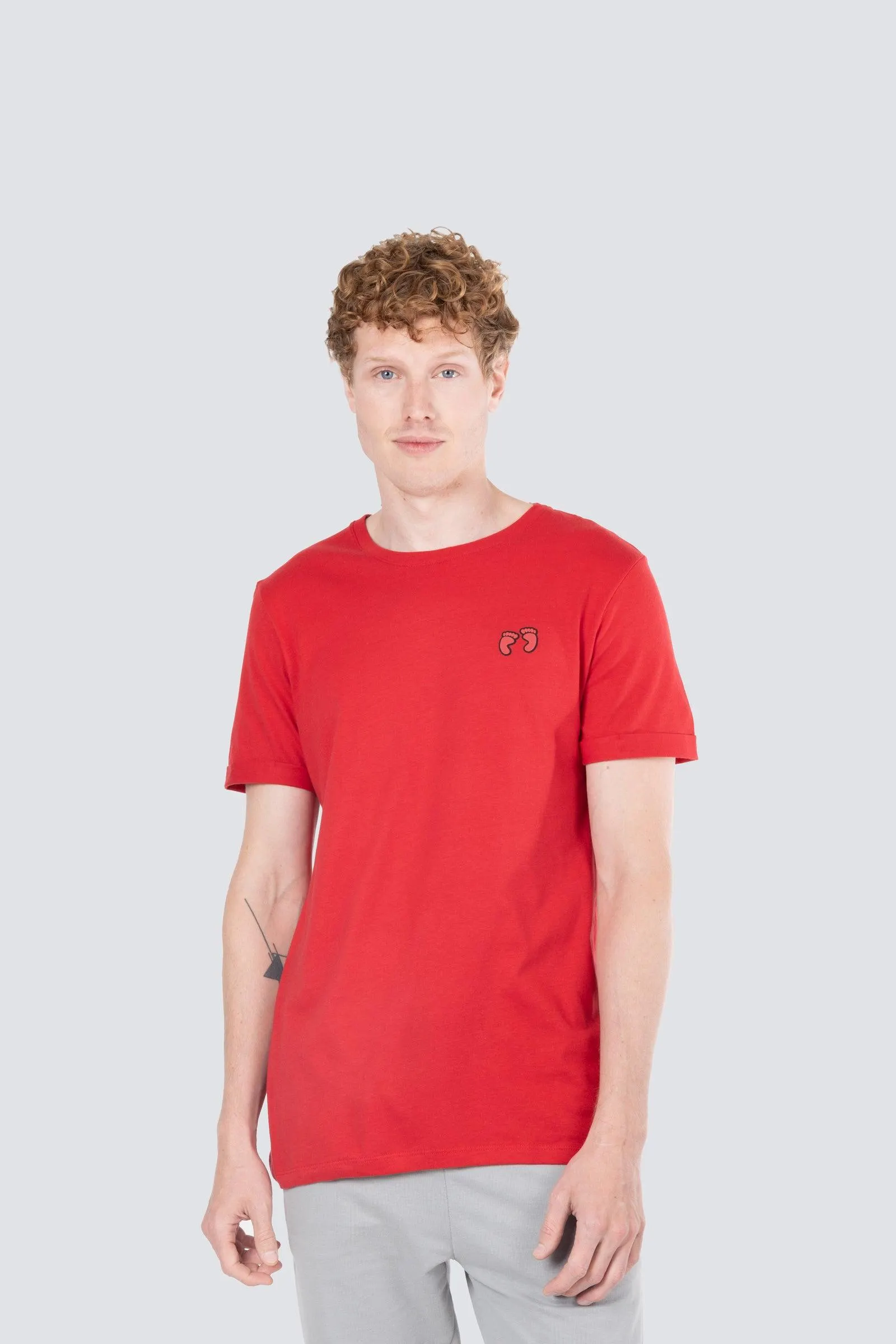 Playera con mini estampado de huellas