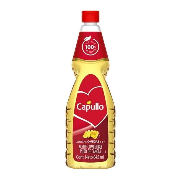 Aceite Capullo puro de canola 845 ml