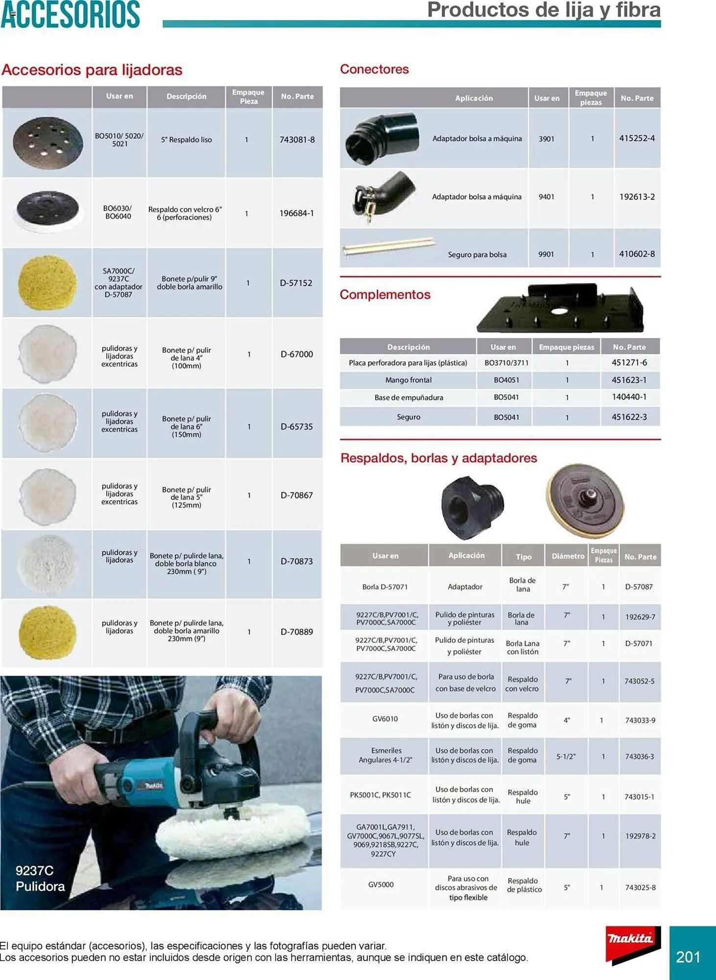 Catálogo de Catálogo Makita 8 de julio al 31 de diciembre 2025 - Pagina 201