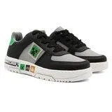 Minecraft, Tenis Original para Niño, Color Negro-Gris, Varias Tallas