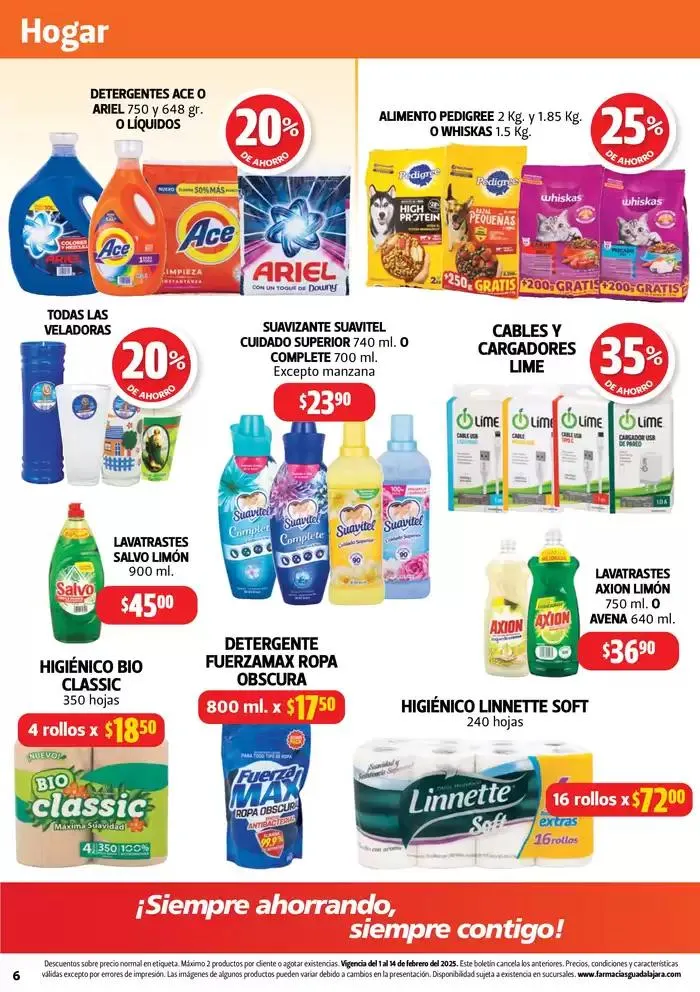 Catálogo de Ofertas principales para ahorradores 3 de febrero al 14 de febrero 2025 - Pagina 6