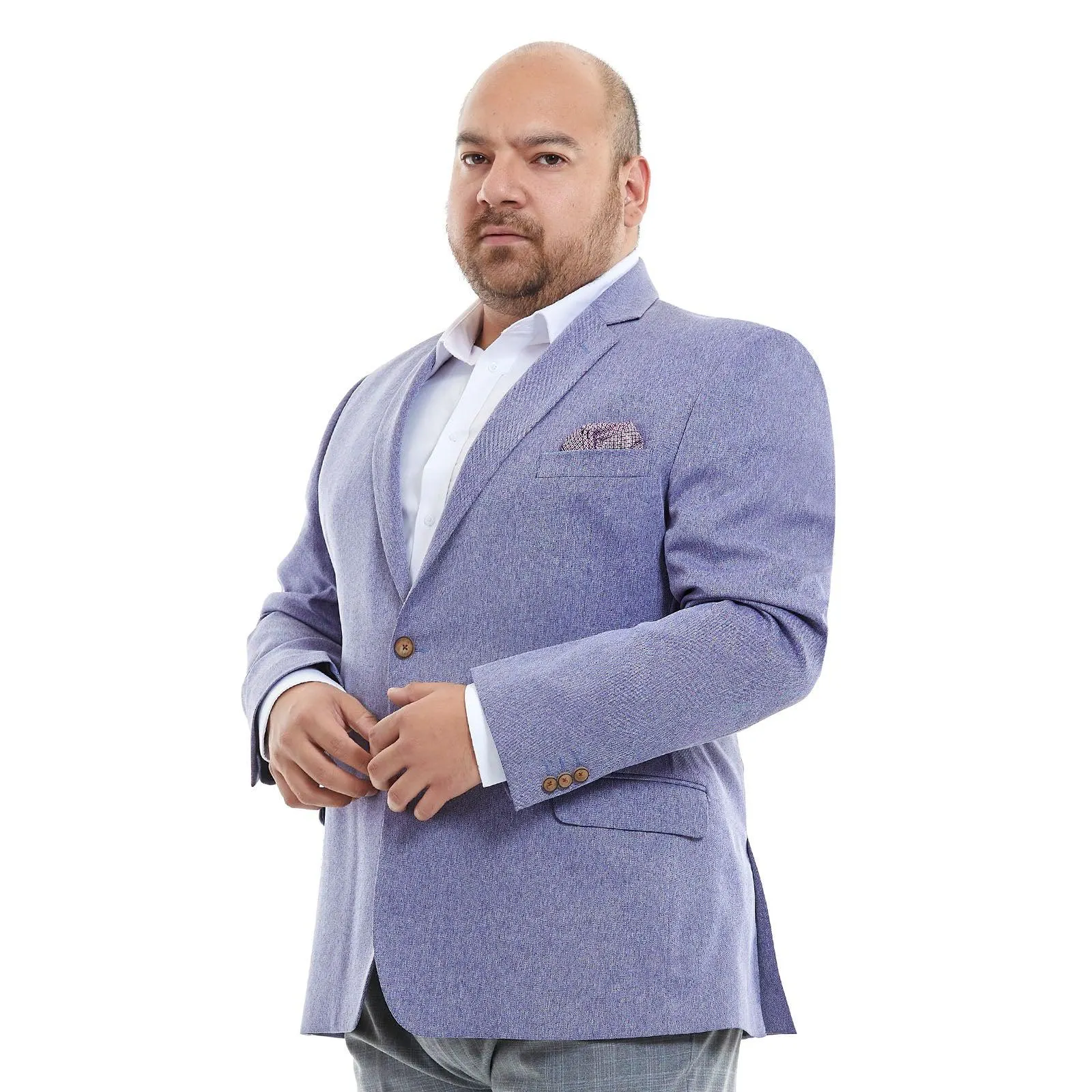 Saco casual para hombre | Azul | Tallas extras