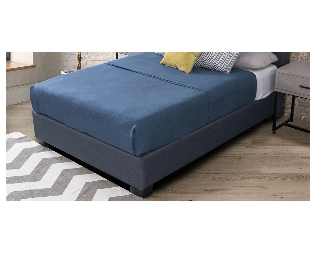 Base De Cama Matrimonial Gianna Azul