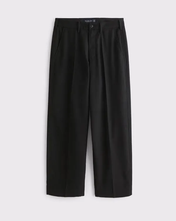 Brushed Woven Baggy Trouser