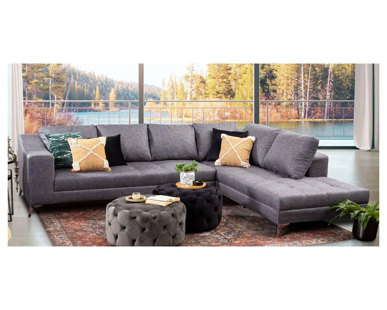 Sala Modular Derecha Marruecos Gris