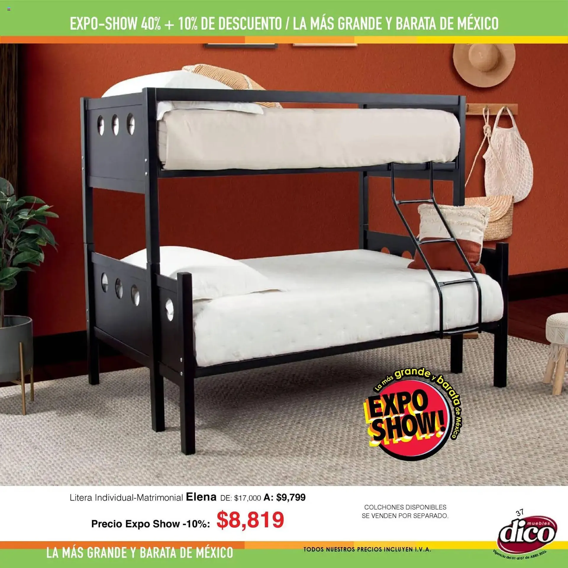 Catálogo de Catálogo Muebles Dico 1 de abril al 7 de abril 2026 - Pagina 37