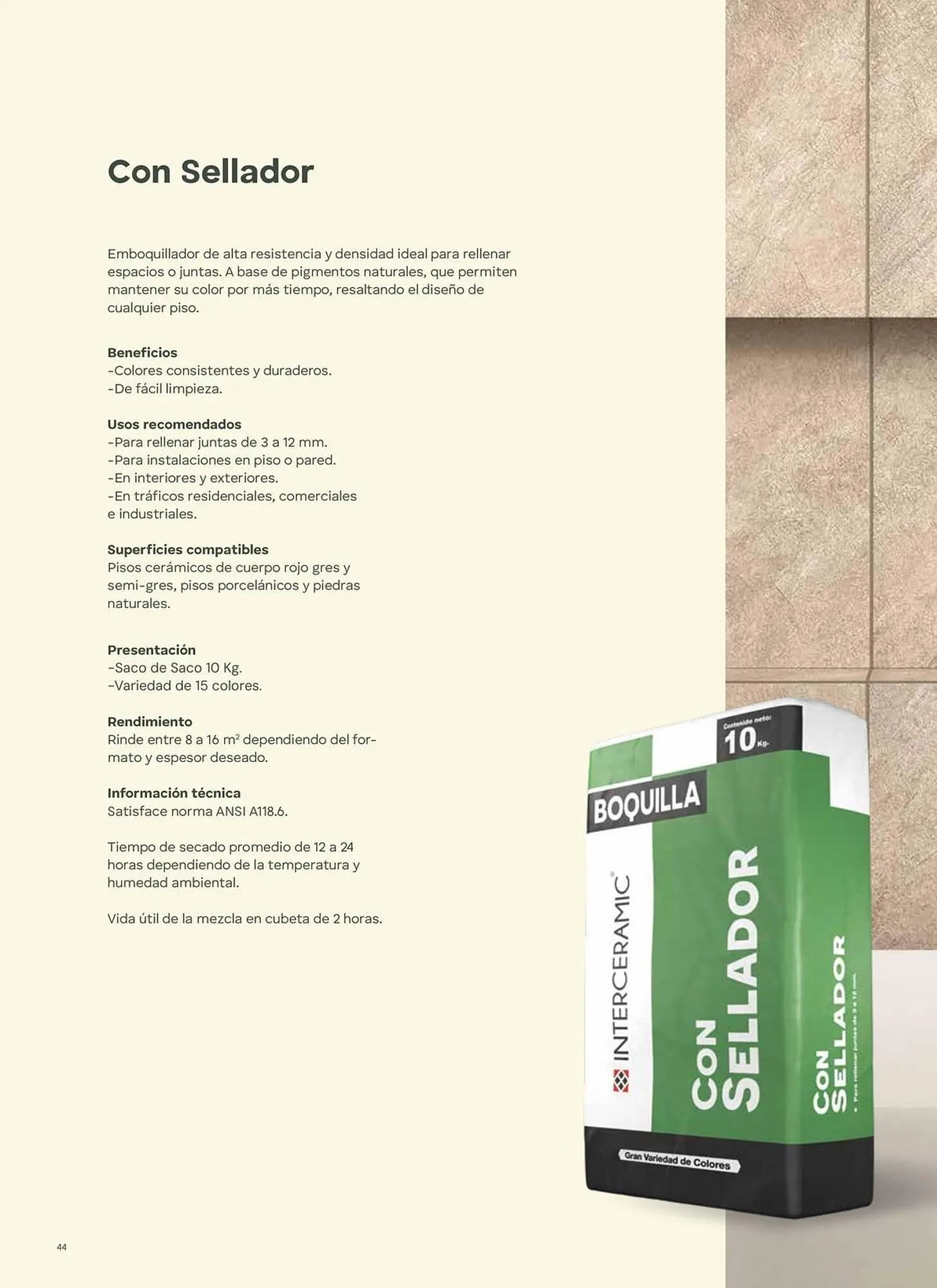 Catálogo de Catálogo Interceramic 3 de octubre al 3 de octubre 2026 - Pagina 44