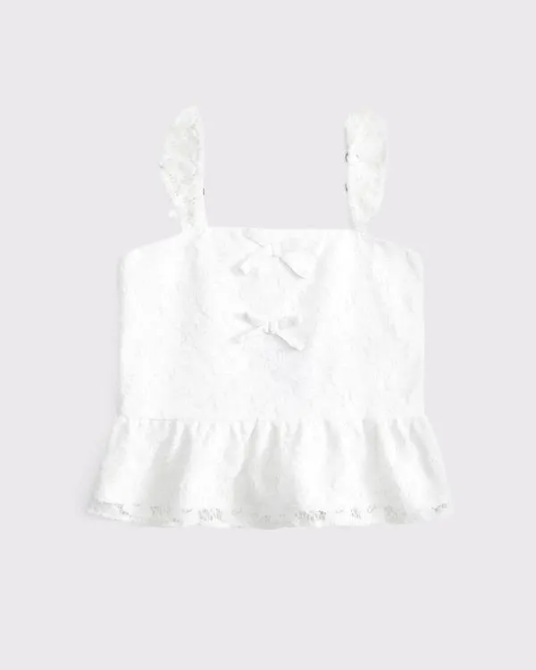 lace bow top