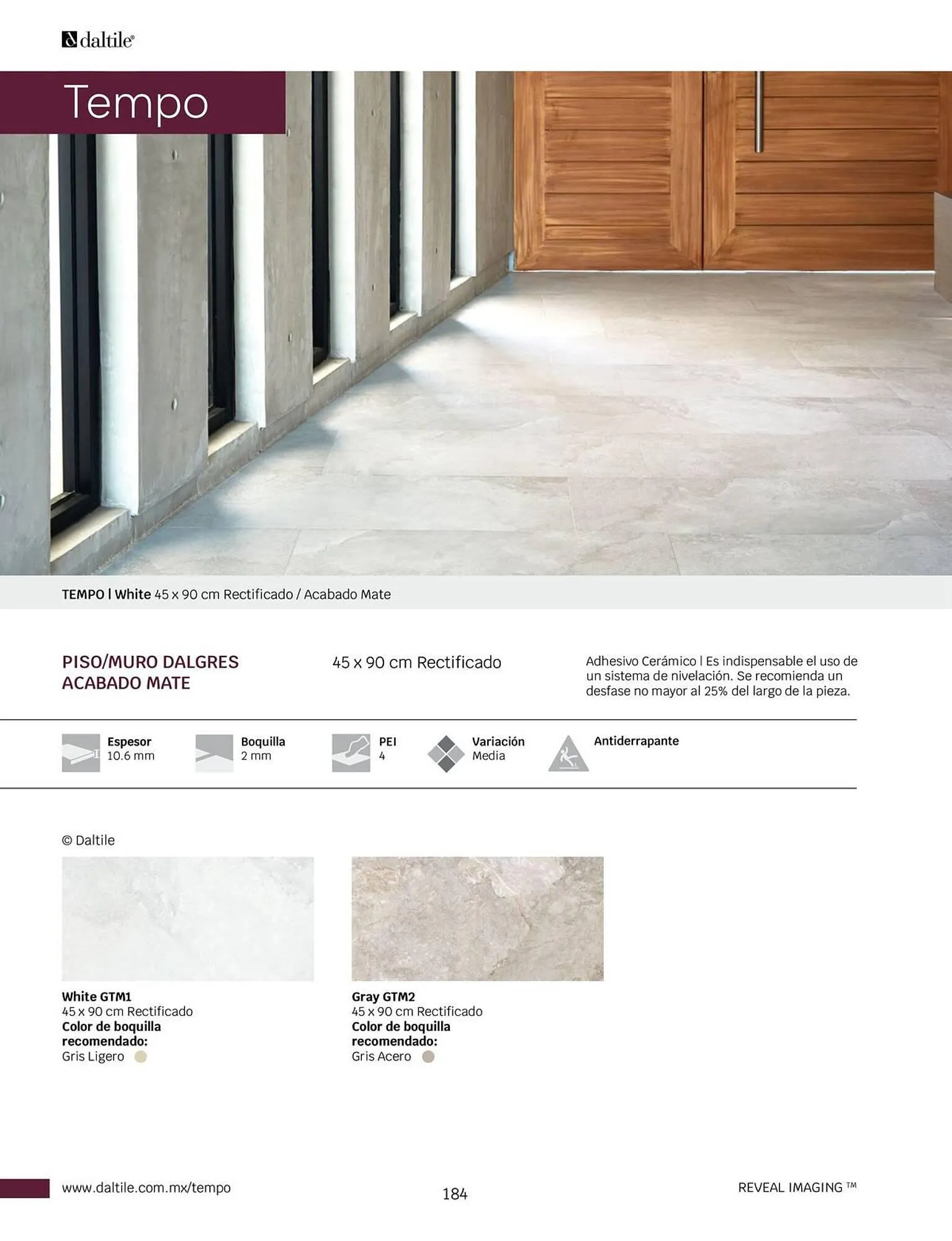 Catálogo de Catálogo Daltile 1 de enero al 31 de diciembre 2024 - Pagina 184