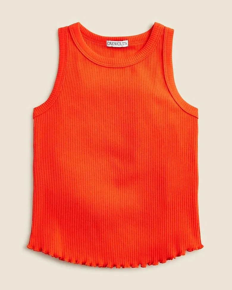Girls' everyday tank top in vintage rib