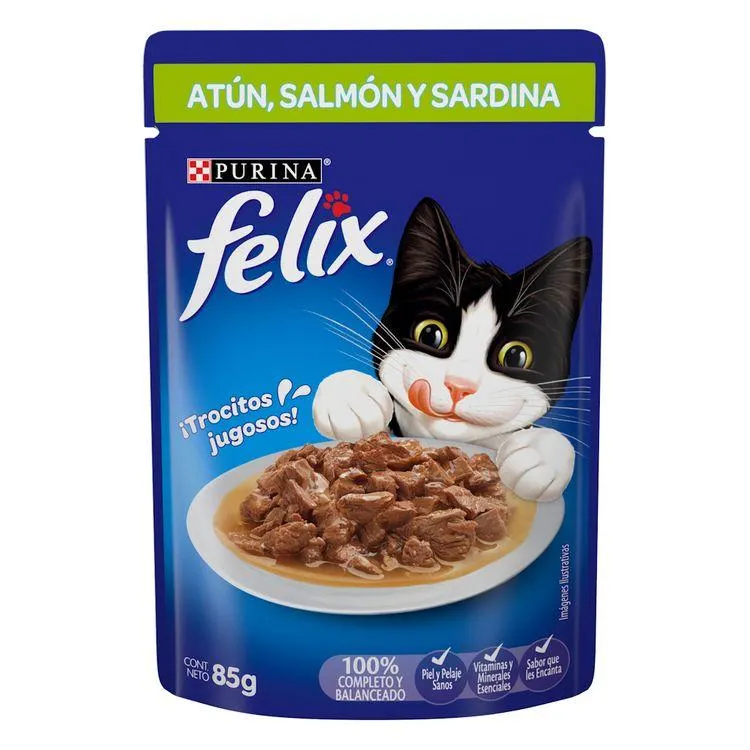 ALIMENTO FELIX SALMON 85 G - 1 pieza