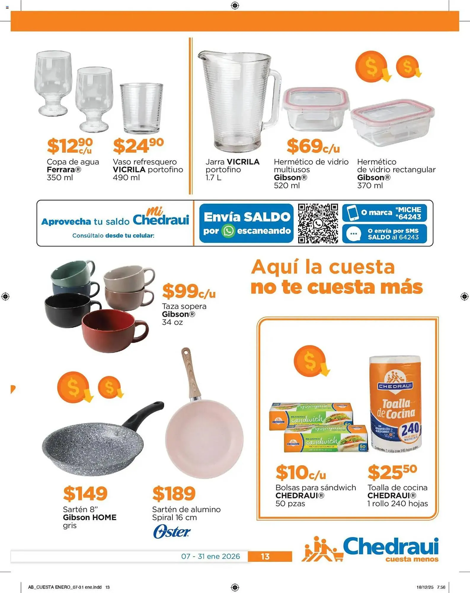 Catálogo de Folleto Chedraui 7 de enero al 1 de febrero 2026 - Pagina 13