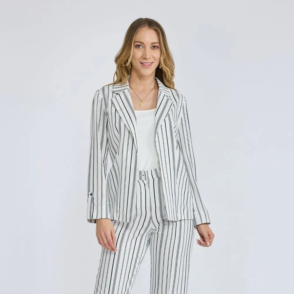 Blazer a Rayas Jackett