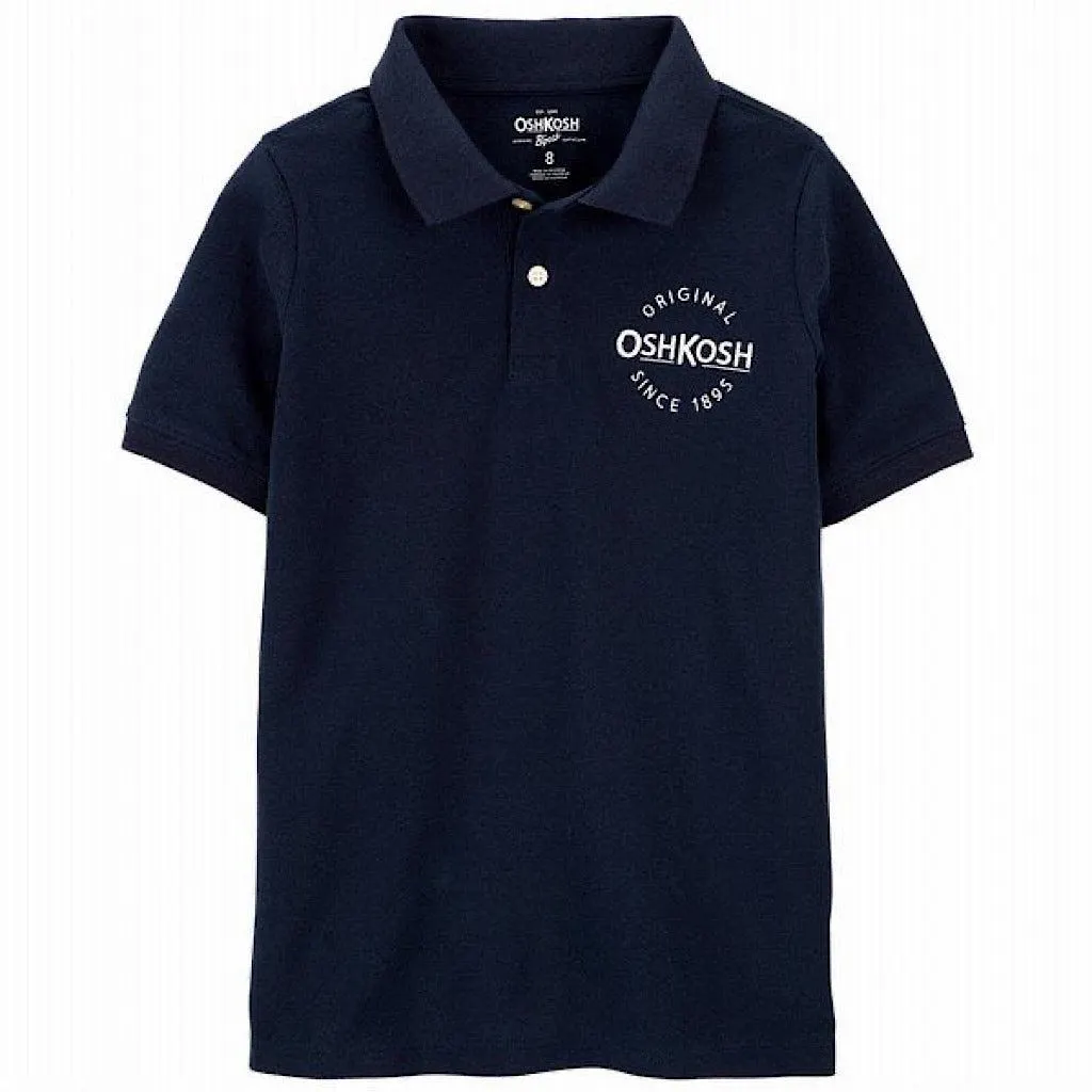 Playera Oshkosh azul tipo polo