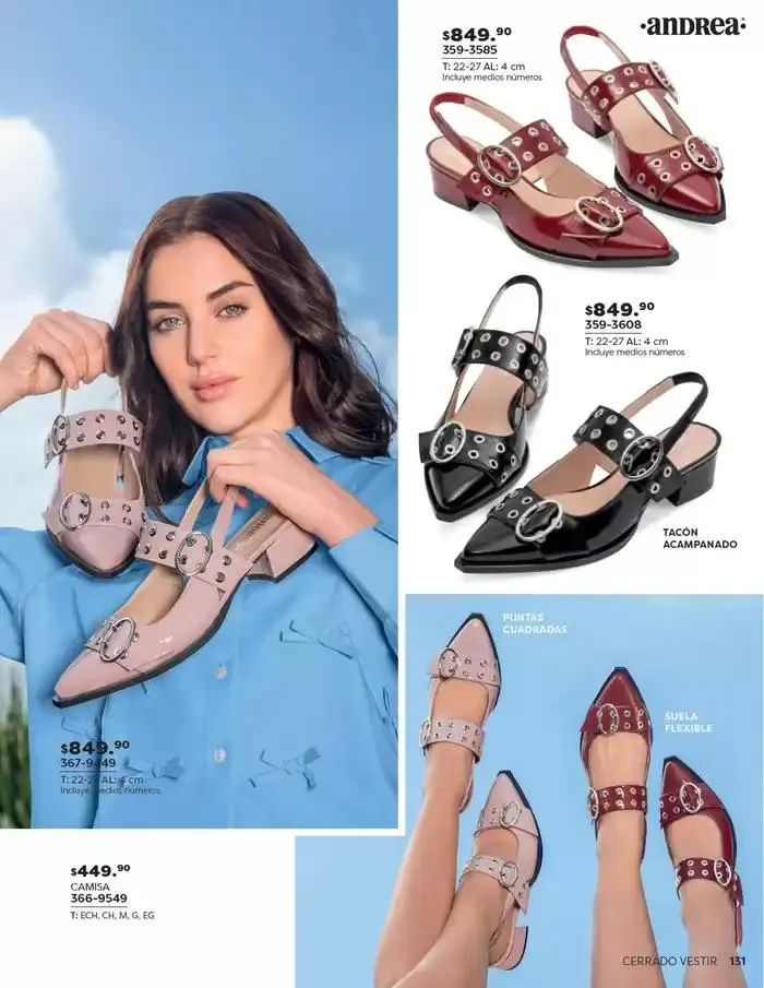 Catálogo de ANDREA | CALZADO DAMA 26 de enero al 24 de mayo 2025 - Pagina 131