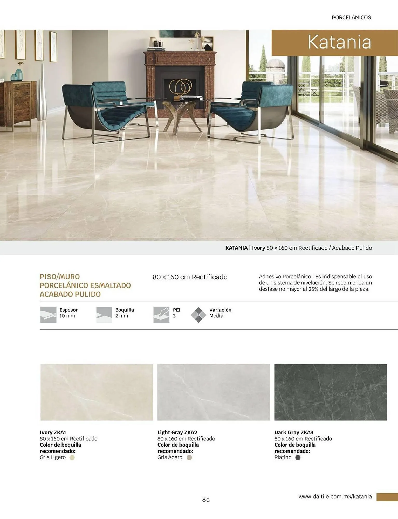 Catálogo de Catálogo Daltile 1 de enero al 31 de diciembre 2024 - Pagina 85