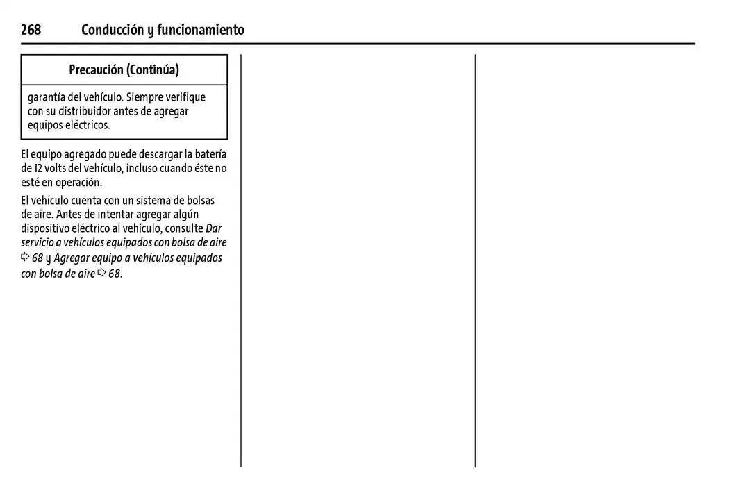 Catálogo de Chevrolet Corvette Stingray Manual del propietario 22 de enero al 31 de diciembre 2025 - Pagina 269