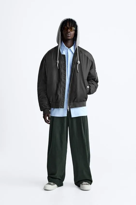 CONTRAST BOMBER JACKET