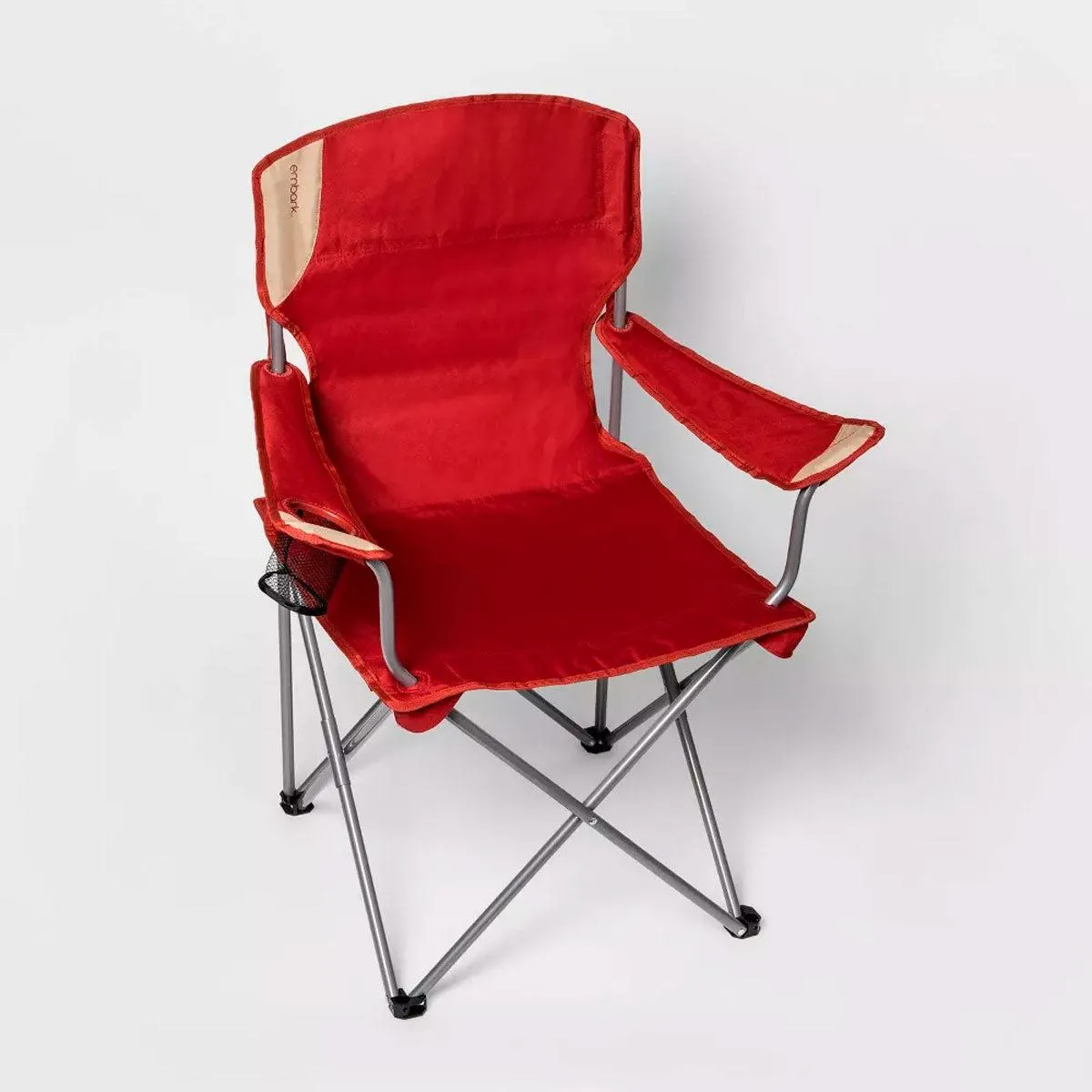 Silla Cuádruple Portátil color Rojo para Exterior, Embark