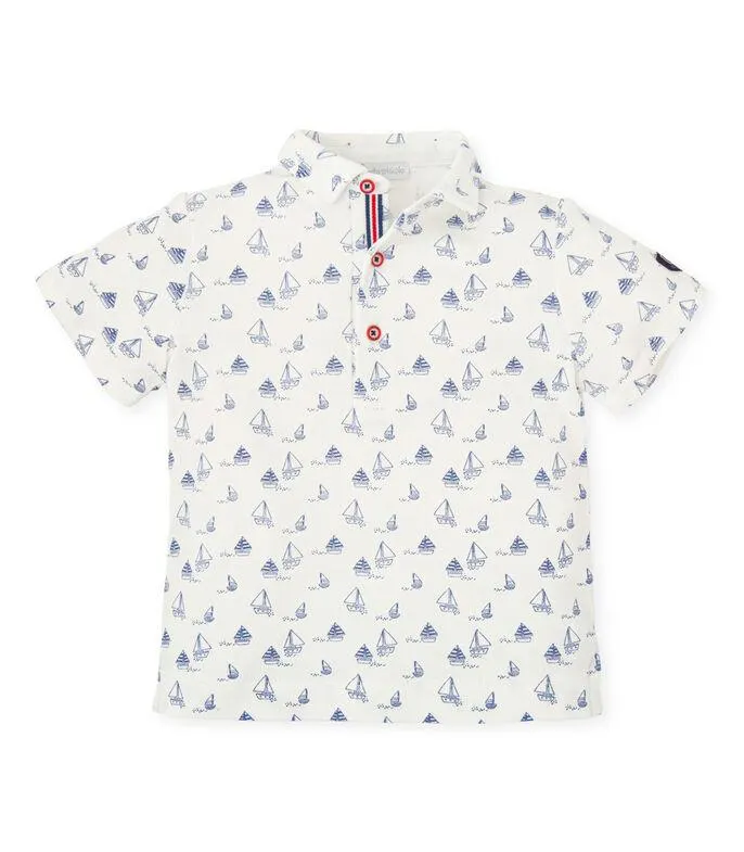 Playera Tipo Polo Manga Corta Niño