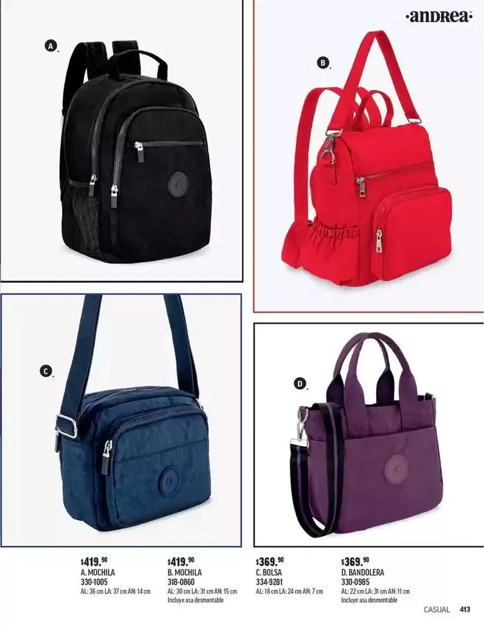 Catálogo de ANDREA - BOLSAS Y ACCESORIOS 26 de agosto al 25 de enero 2025 - Pagina 4